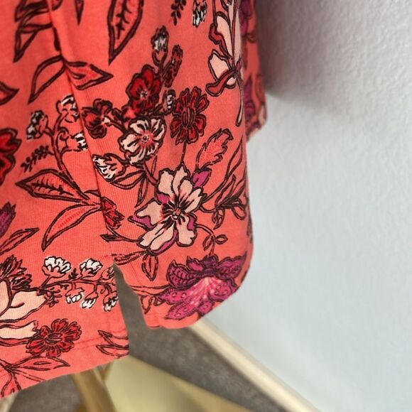 Lands End Womens Shift Dress Coral Pink Floral Pockets Tank, Small, NWT - Picture 4 of 9